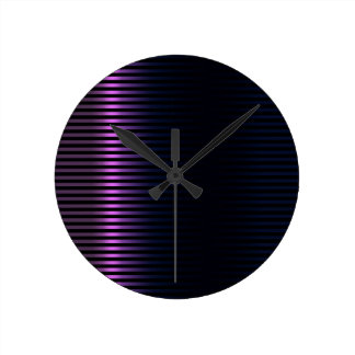 PURPLE RADIANT STRIPES CLOCKS