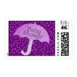 Purple Rain Baby Shower Stamps