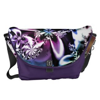 Purple Rainbow Fractal Flower Psychedelic Bag