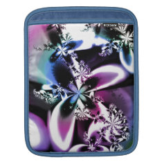 Purple Rainbow Fractal Flower Psychedelic iPad Sleeve