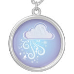 Purple Rainy Day Art Pendant