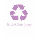 Purple recycle its not brain surgery t-shirts