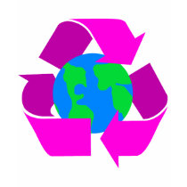 Purple Recycle t-shirts