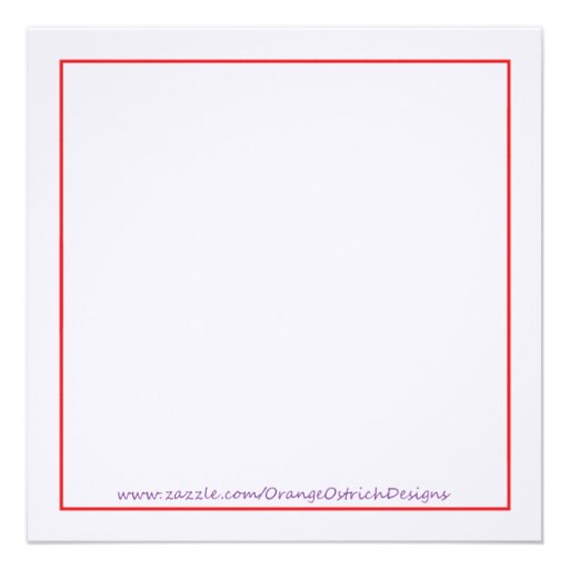 Purple & Red Bridal Shower Invitation - Tea