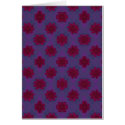 Purple Red floral pattern cards