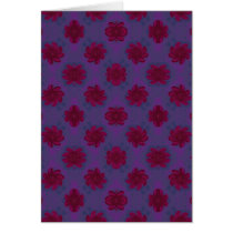 Purple Red floral pattern cards by DonnaGraysonAbstract Purple Red floral pattern cards
