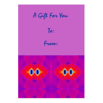 Purple Red Gift Tags business cards