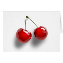 Purple Red Green Virgin Cherry Twin Cherries cards