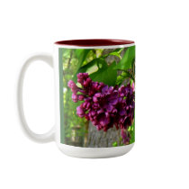 "Purple-Red Lilacs" Mug by CaroleArt "Purple-Red Lilacs" Mug