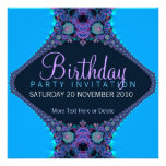 Purple Reef Party Birthday Invitation
