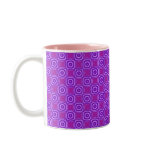purple retro pattern mugs