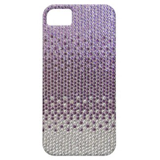 Purple Rhinestone Glitter Bling iPhone 5 Case