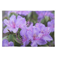 purple rhododendron flowers placemat