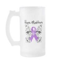 Purple Ribbon Awareness Hope Matters Mugs