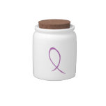 Purple Ribbon Candy Jar