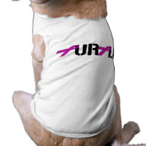 PURPLE RIBBON DOG TEE SHIRT