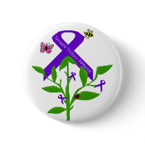 Purple ribbon Domestic Violence Awareness button by marcya7 Purple ribbon Domestic Violence Awareness button