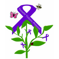 Purple ribbon Domestic Violence Awareness shirt