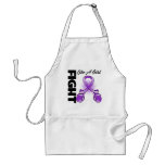 Purple Ribbon Fight Like A Girl aprons