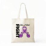 Purple Ribbon Fight Like A Girl bags
