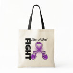 Purple Ribbon Fight Like A Girl bags