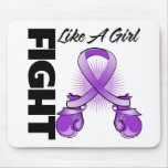 Purple Ribbon Fight Like A Girl mousepads