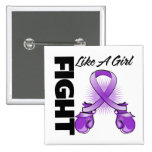Purple Ribbon Fight Like A Girl buttons
