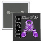 Purple Ribbon Fight Like A Girl buttons