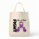 Purple Ribbon Fight Like A Girl bags