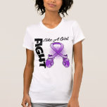 Purple Ribbon Fight Like A Girl t-shirts