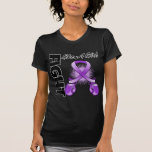 Purple Ribbon Fight Like A Girl t-shirts
