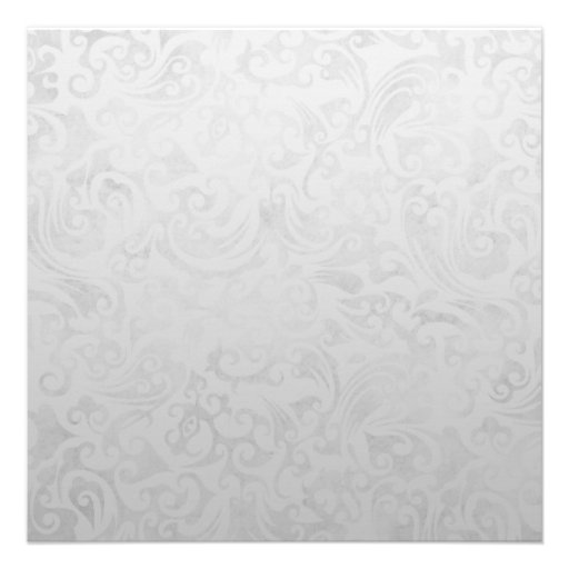 Purple Ribbon Gem Silver Post Wedding Invitation