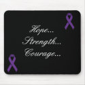 Purple_Ribbon, Purple_Ribbon, Hope...Strength..... mousepads by Sista2Sista Purple_Ribbon, Purple_Ribbon, Hope...Strength..... mousepads