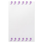 Purple Ribbon Stationary Personalized Stationery