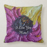 Purple Robert Blossom Mother's Day Throw Pillow