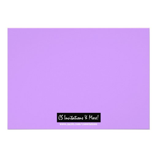 Purple Rock And Bowl With Photo Bowling Party Custom Announcement