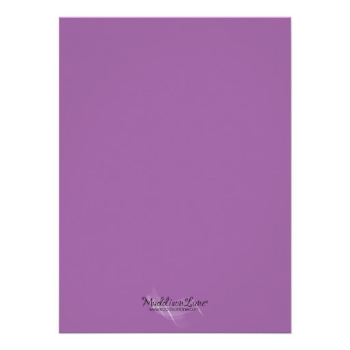 Purple Rock Out Karaoke Birthday Party Custom Invitations