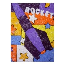 Purple Rocket posters by spunkjoy Purple Rocket posters
