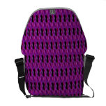 Purple Ropes pattern Messenger Bag