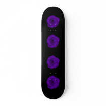 Purple Rose. Black Background.