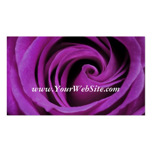 Purple Rose Business Card (back side)