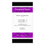 Purple rose business profile cards photo card template