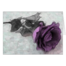 Purple Rose Greeting Cards