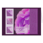 Purple Rose - card design cards