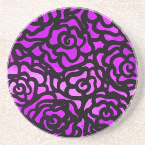 purple rose coaster