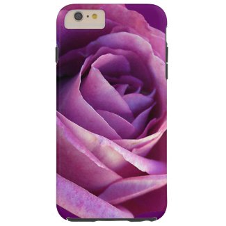 Purple Rose Feminine Girly Elegant Stylish Flower Tough iPhone 6 Plus Case