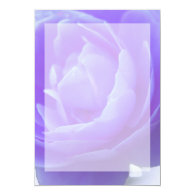 purple rose flower invitations