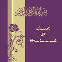 Purple rose Islamic wedding invitation katb kitab invitation