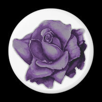 purple rose - magnet