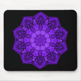 Purple Rose Mandala mousepad